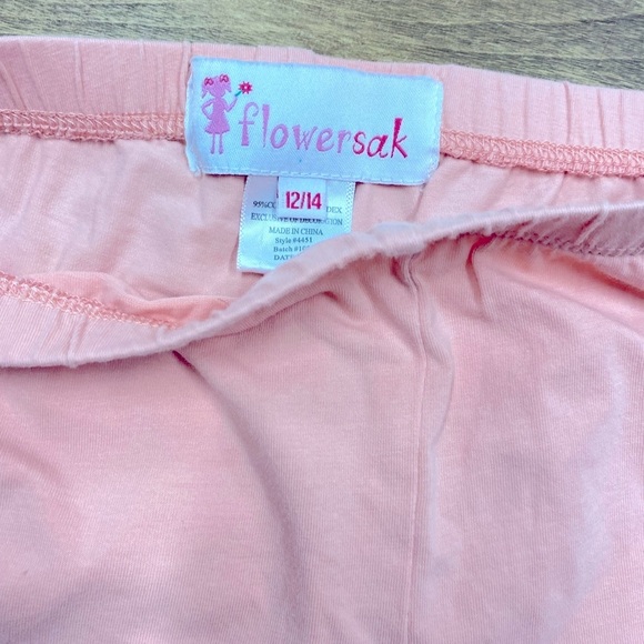 Flowersak little girls 12-14 set of pants and shorts ruffle hem - Picture 5 of 7